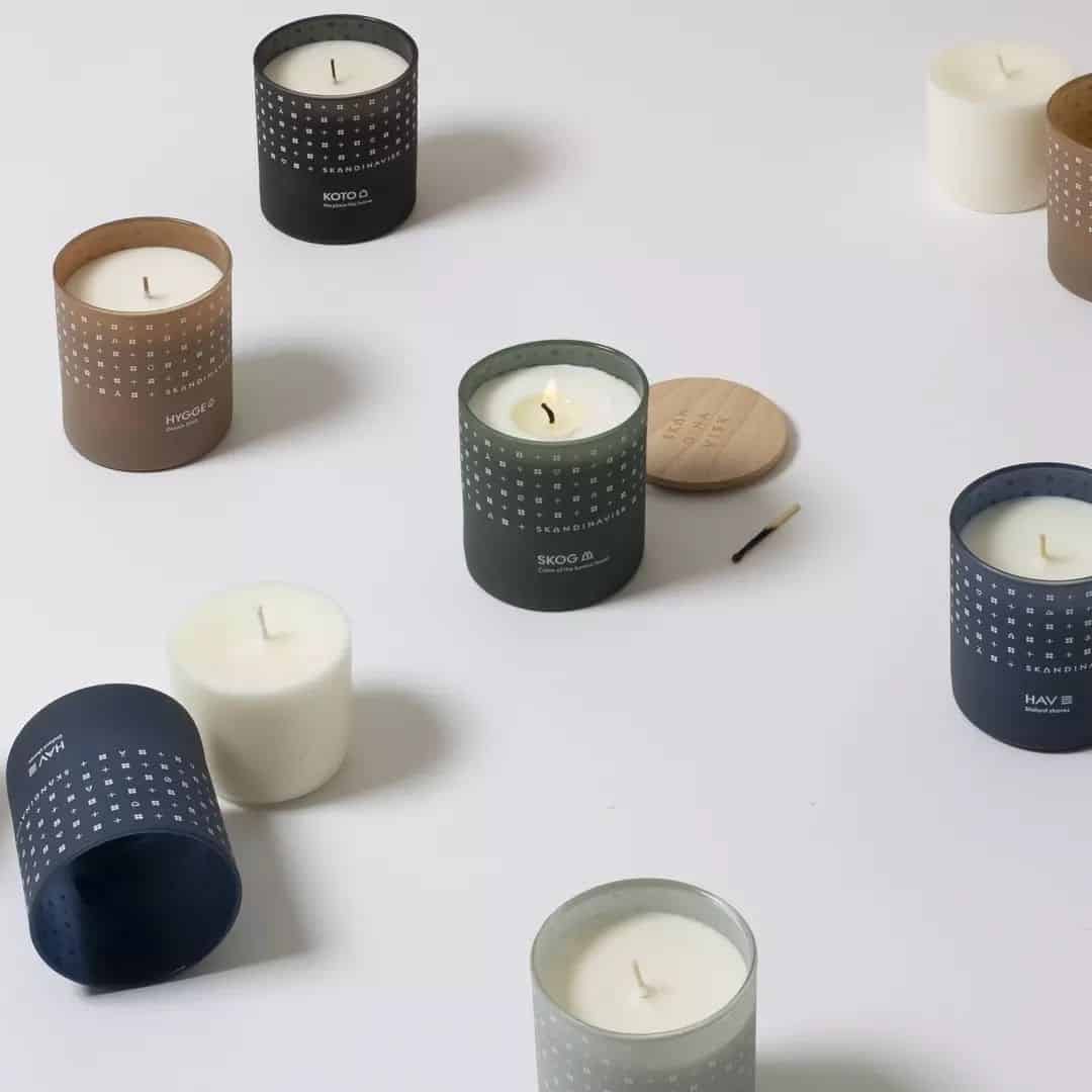 recycling skandinavisk candle glass with refills