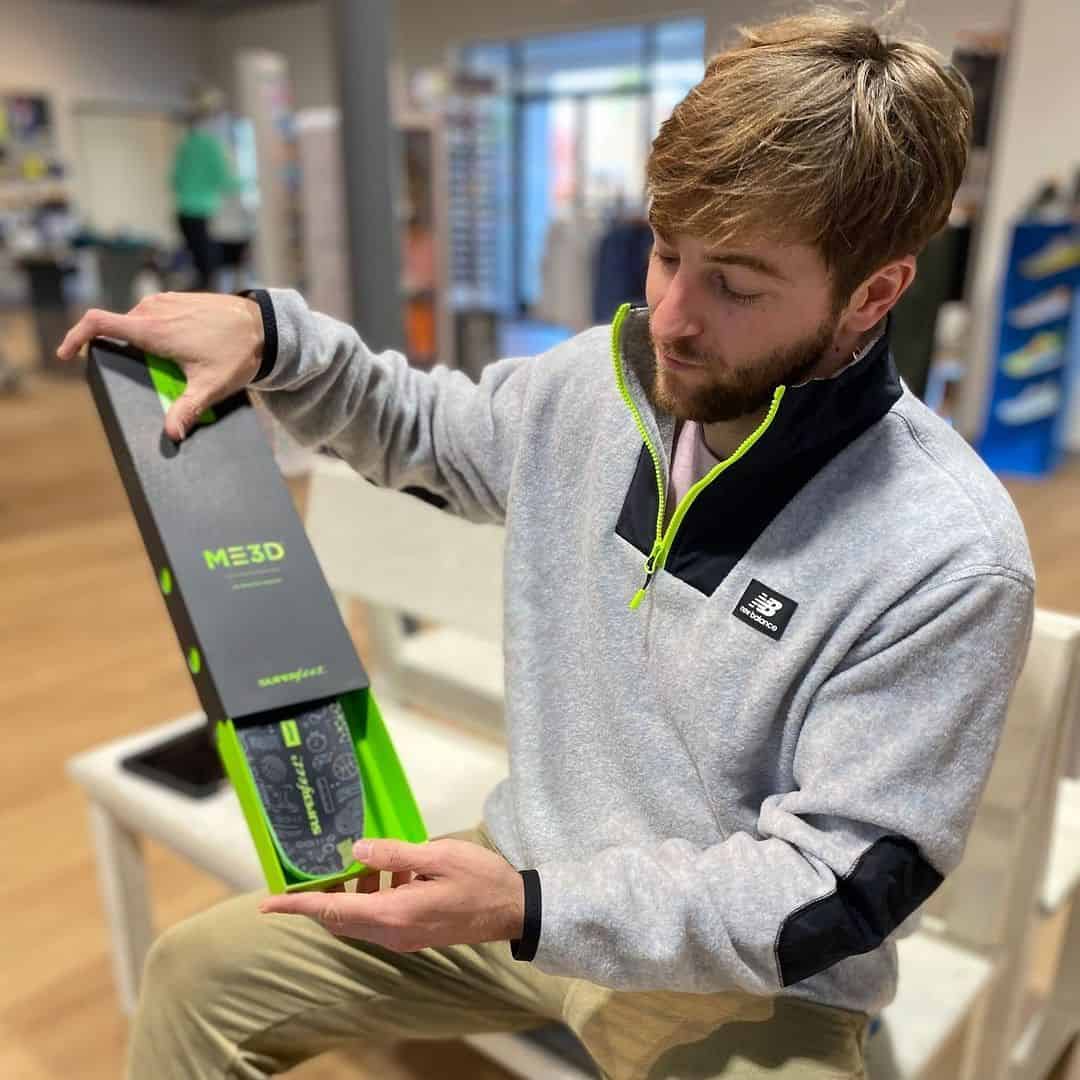 unboxing a pair of superfeet insoles