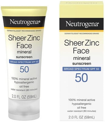 Neutrogena Sheer Zinc Face Mineral Sunscreen