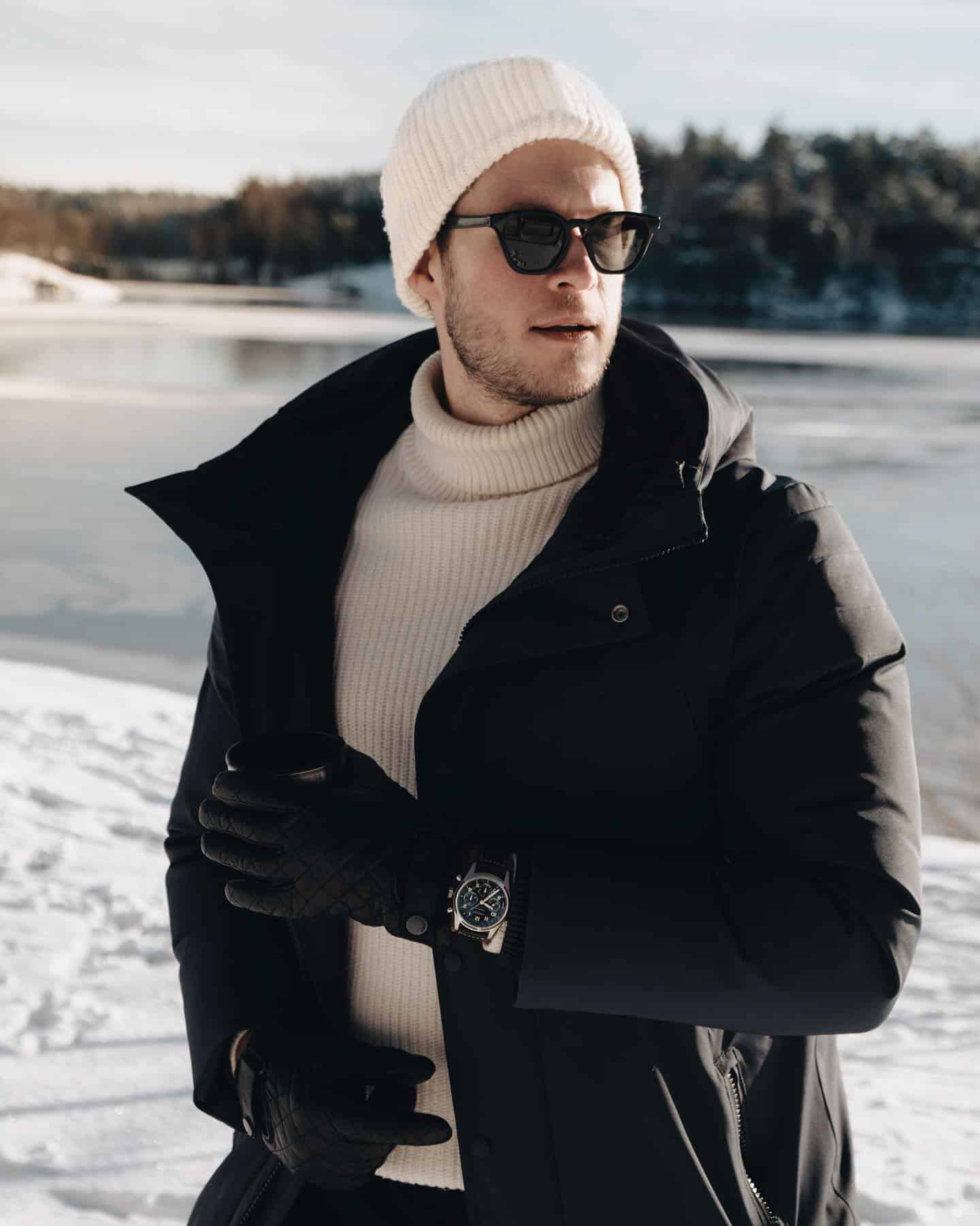 man in a winter outfit