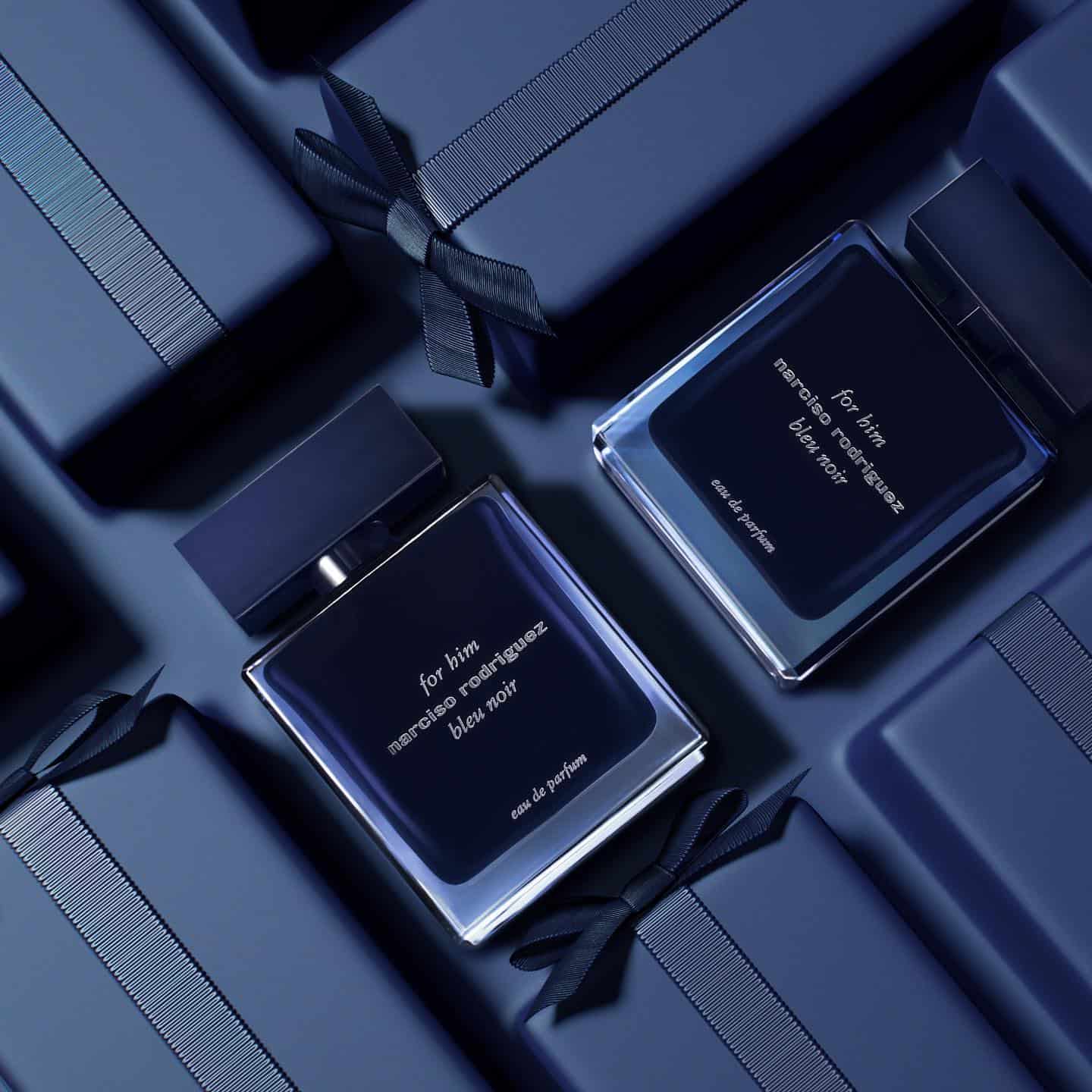 bottles of Blue Noir by Narcisco Rodriguez