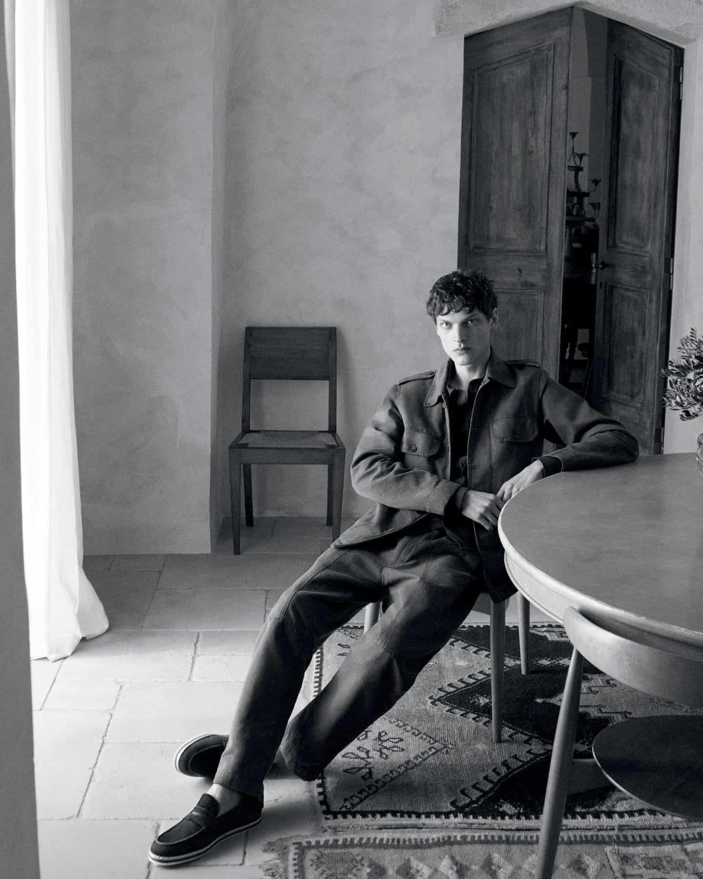 man wearing an outfit from Tod's Spring Summer 2023 collection
