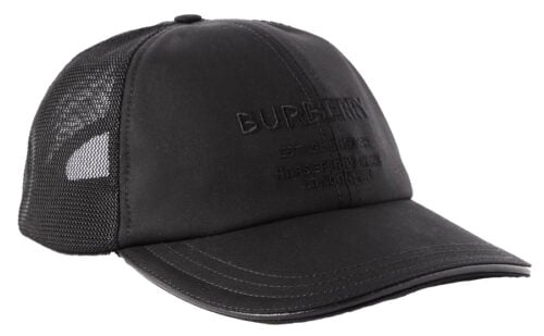 BURBERRY Logo-Embroidered Cotton-Twill and Mesh Baseball Cap