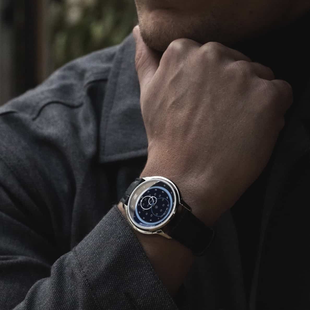close up of a beaubleu watch 