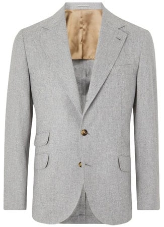 Brunello Cucinelli Wool, Silk and Cashmere-Blend Blazer
