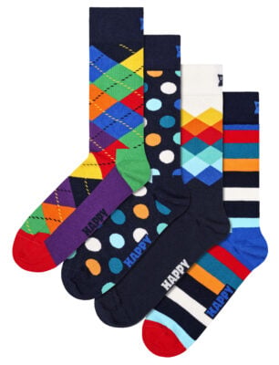 Happy Socks 4-Pack Multi-Color Socks