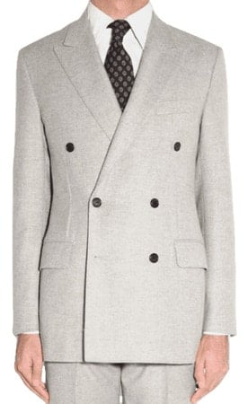HUSBANDS Gray Notched Lapel Blazer