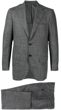 Kiton virgin wool-cashmere blend tailored suit