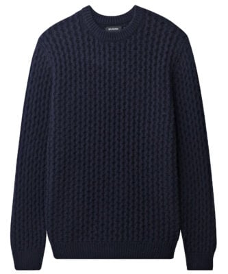 Naadam Cashmino Honeycomb Crewneck Sweater