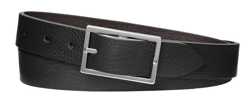 Shinola Reversible Rectangle Buckle Belt