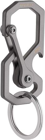 Tibitdeer Titanium Carabiner Key Chain