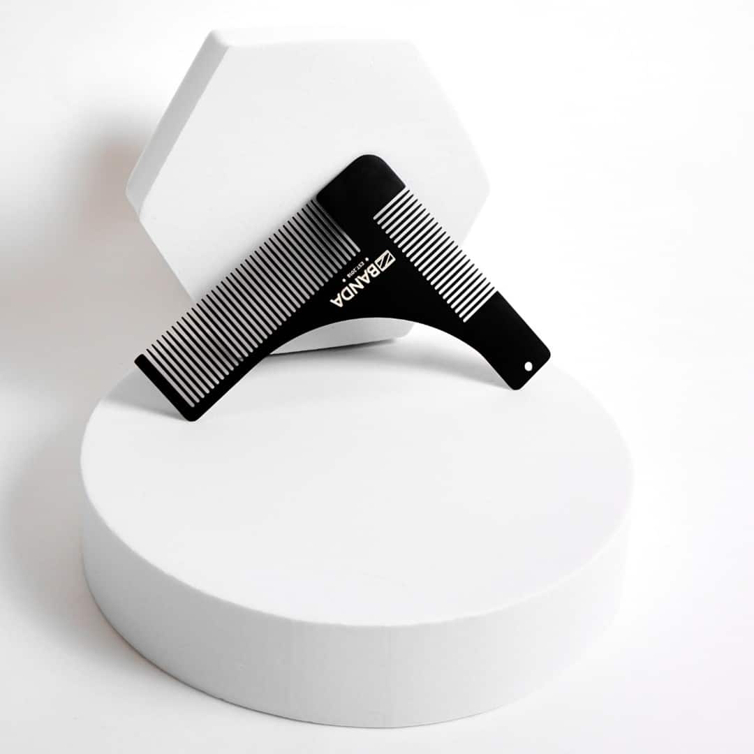 The Beardman Beard Shaper Steel Comb