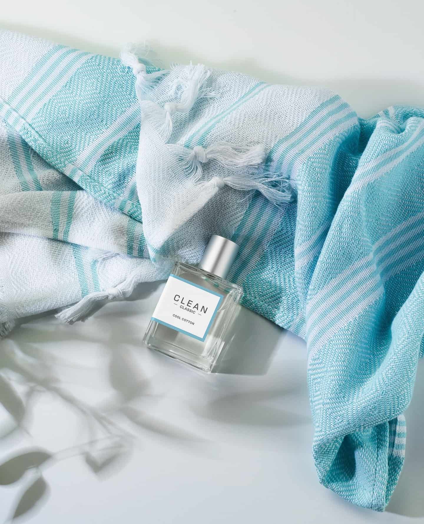 a bottle of clean classic cool cotton fragrance
