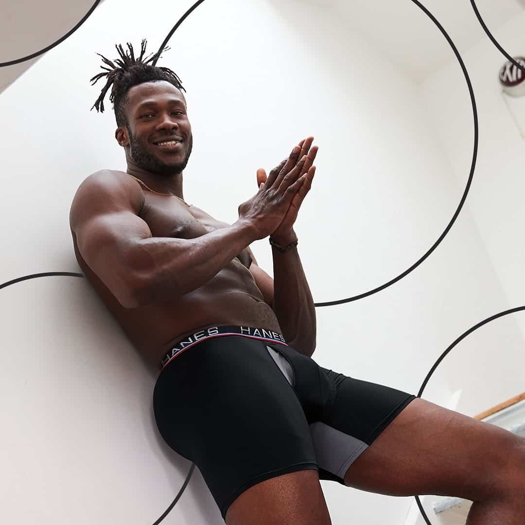 man in a hanes boxer briefs