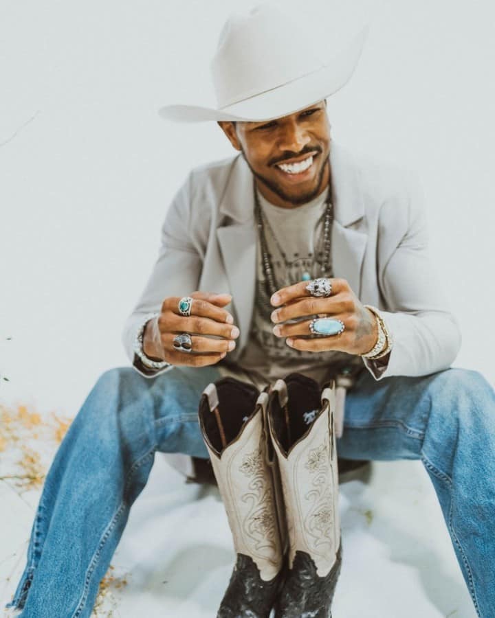 a pair of cowboy boots worth smiling