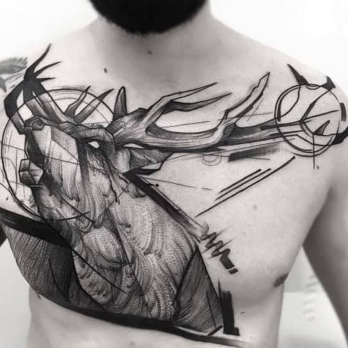 Chaotic blackwork tattoo_tattoosnob