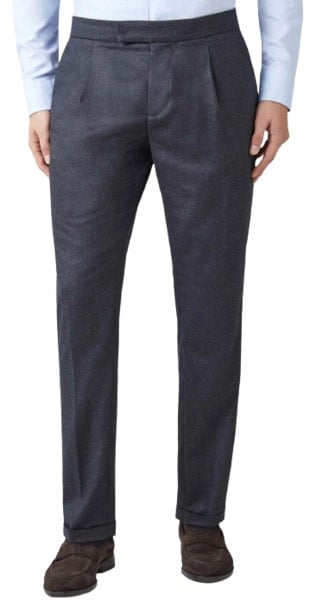 Luca Faloni Wool Pleated Trousers