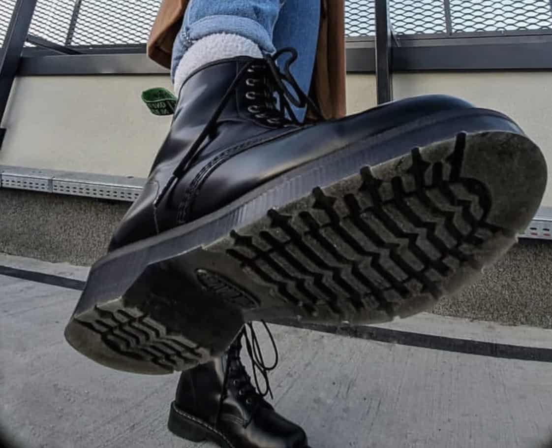 Close up of a Solovair boot sole 