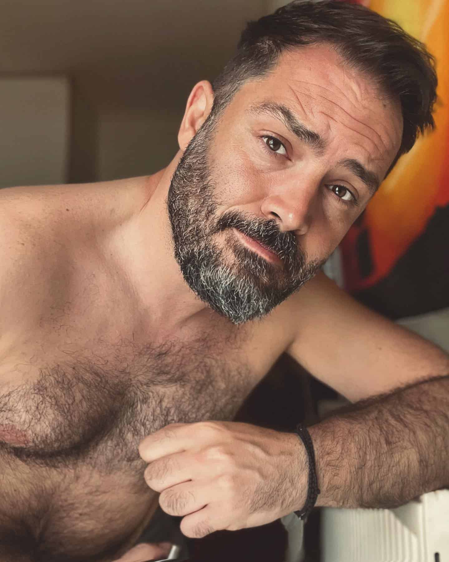 man with a full short beard