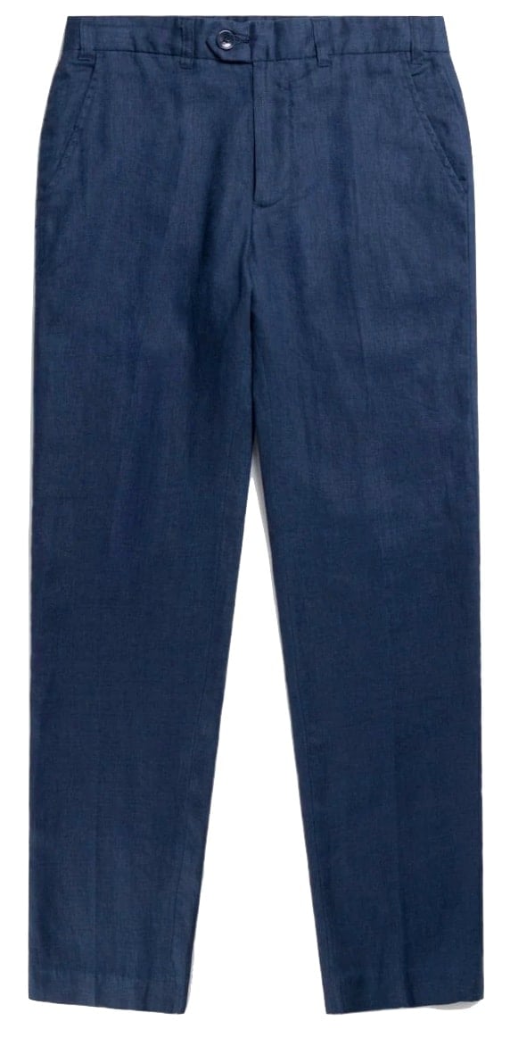 Percival Navy linen trousers 