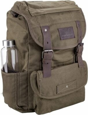 TOPWOLFS Waxed Backpack
