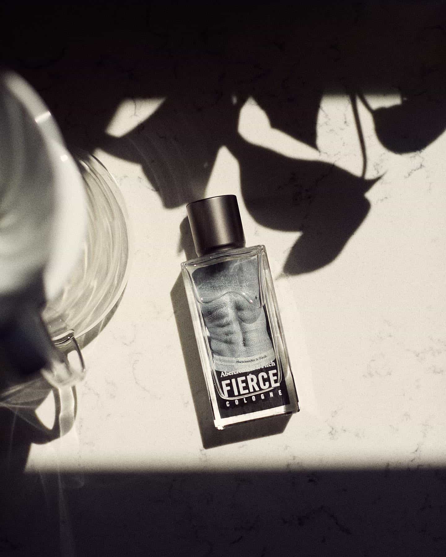 a bottle of fierce cologne by Abercrombie & Fitch