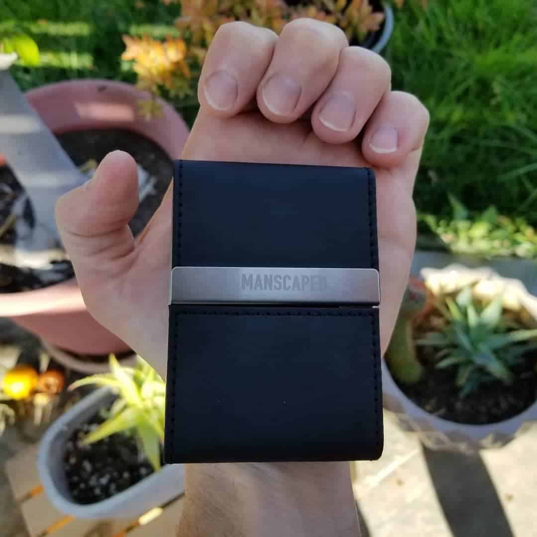 man holding a nail grooming kit by manscaped