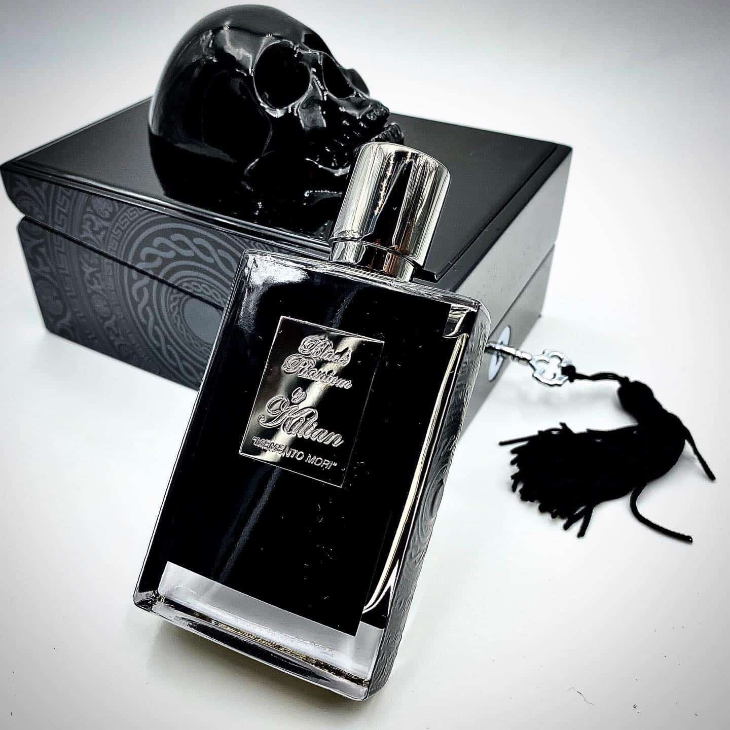a bottle of black phantom and box by kilian