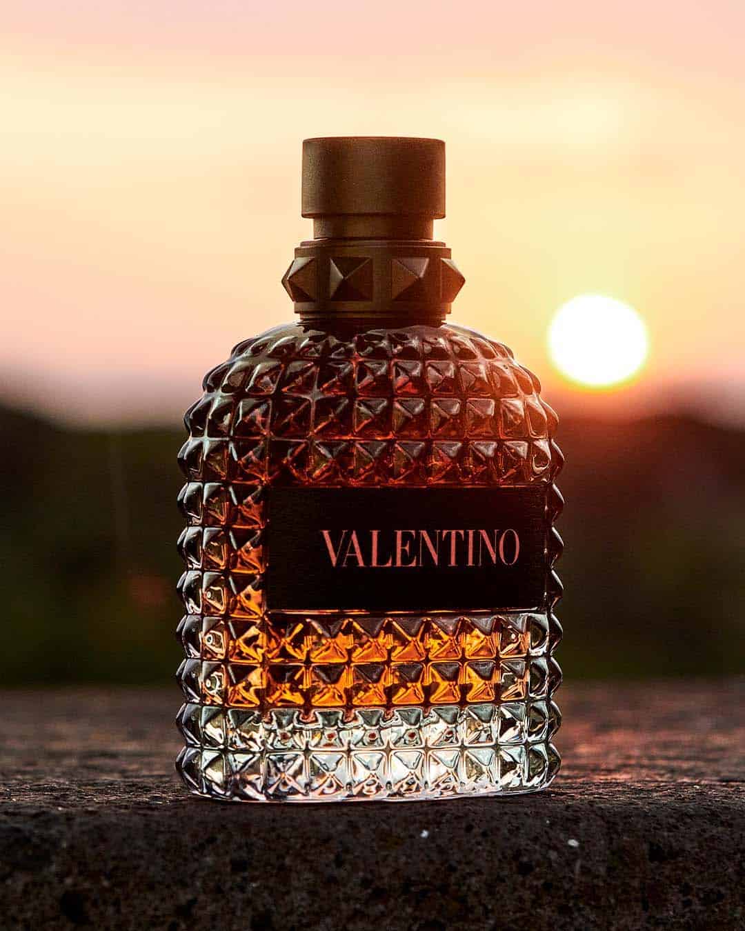 a bottle of valentino born in roma