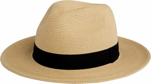 Pineapple & Star Straw Fedora Hat