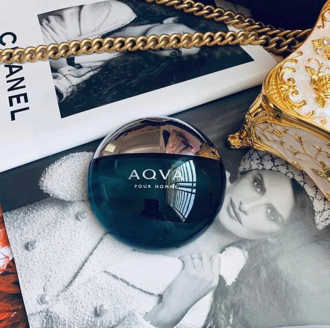 a bottle of aqva pour homme from bvlgari