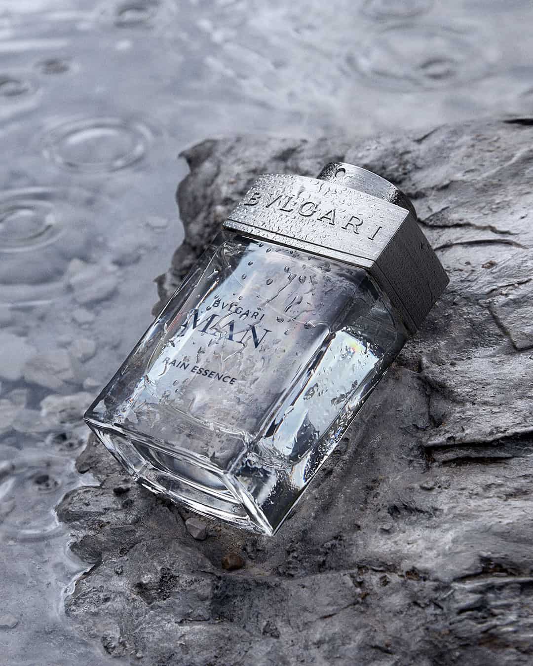 a bottle of Bvlgari Man Raini Essence