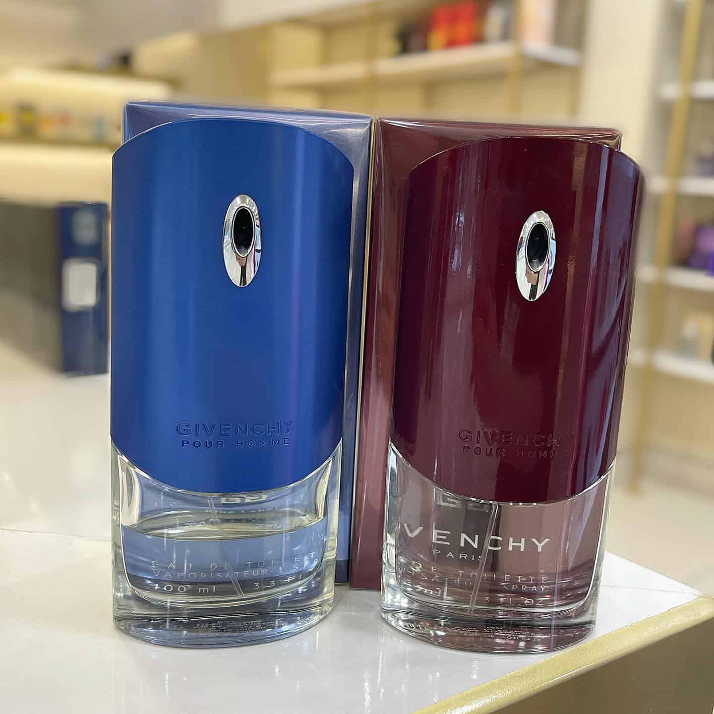 two bottles of givenchy pour homme
