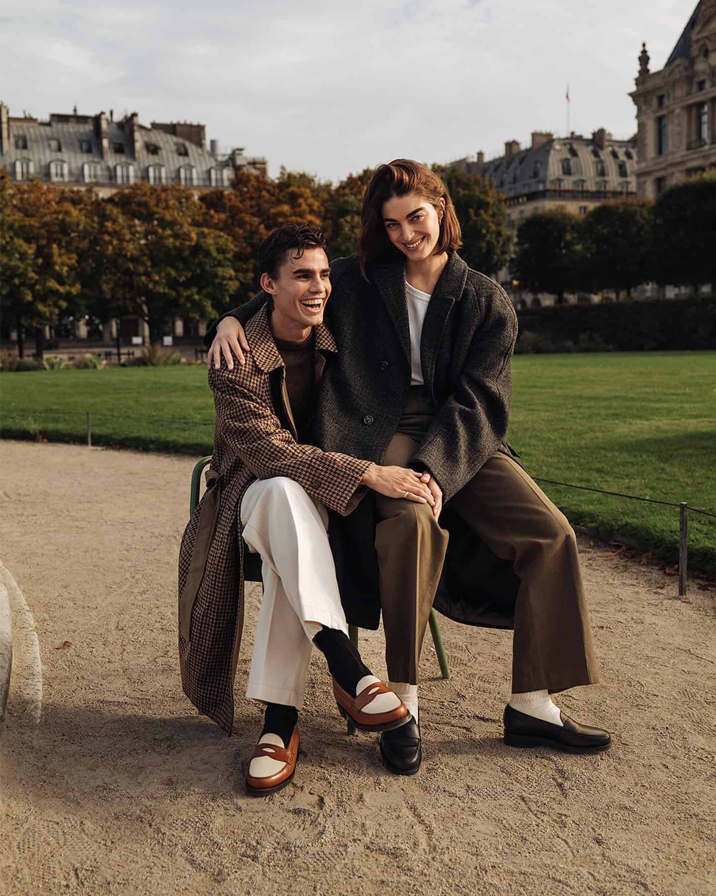 couple sharing a chair
