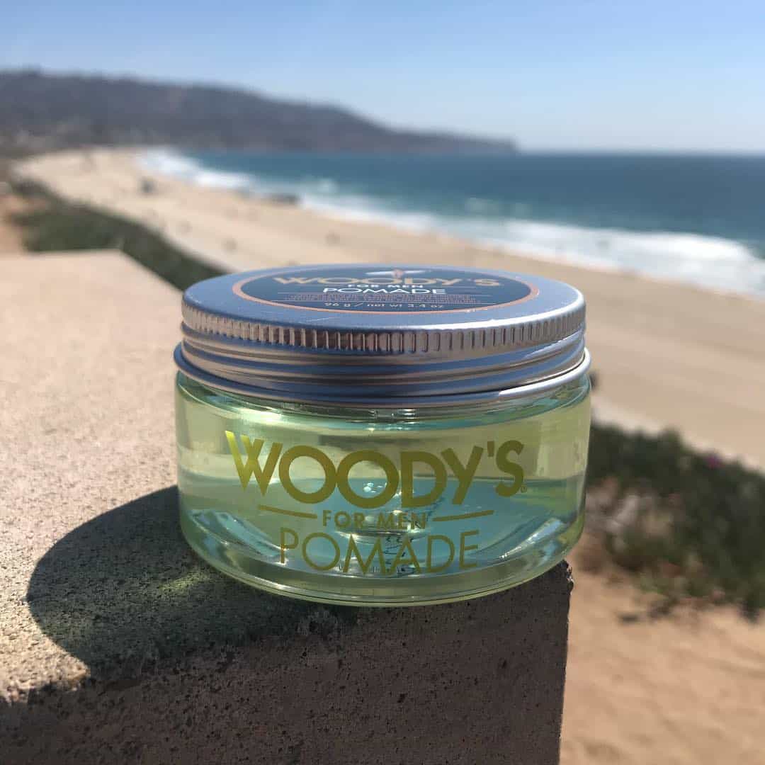 woody's for men pomade by the beach