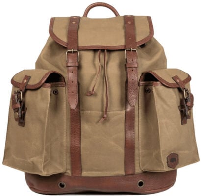 Buffalo Jackson Trading Co Dakota Reserve Waxed Canvas Rucksack