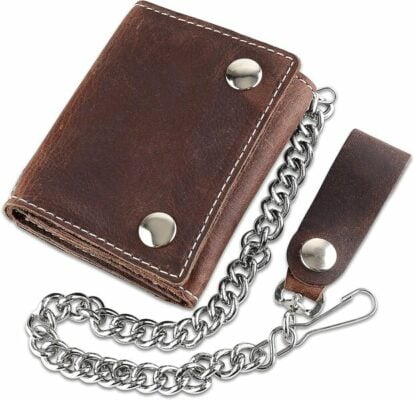F&L Classic Trifold Chain Wallet