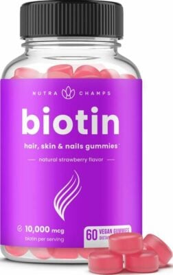 NutraChamps Biotin Hair, Skin, And Nails Gummies