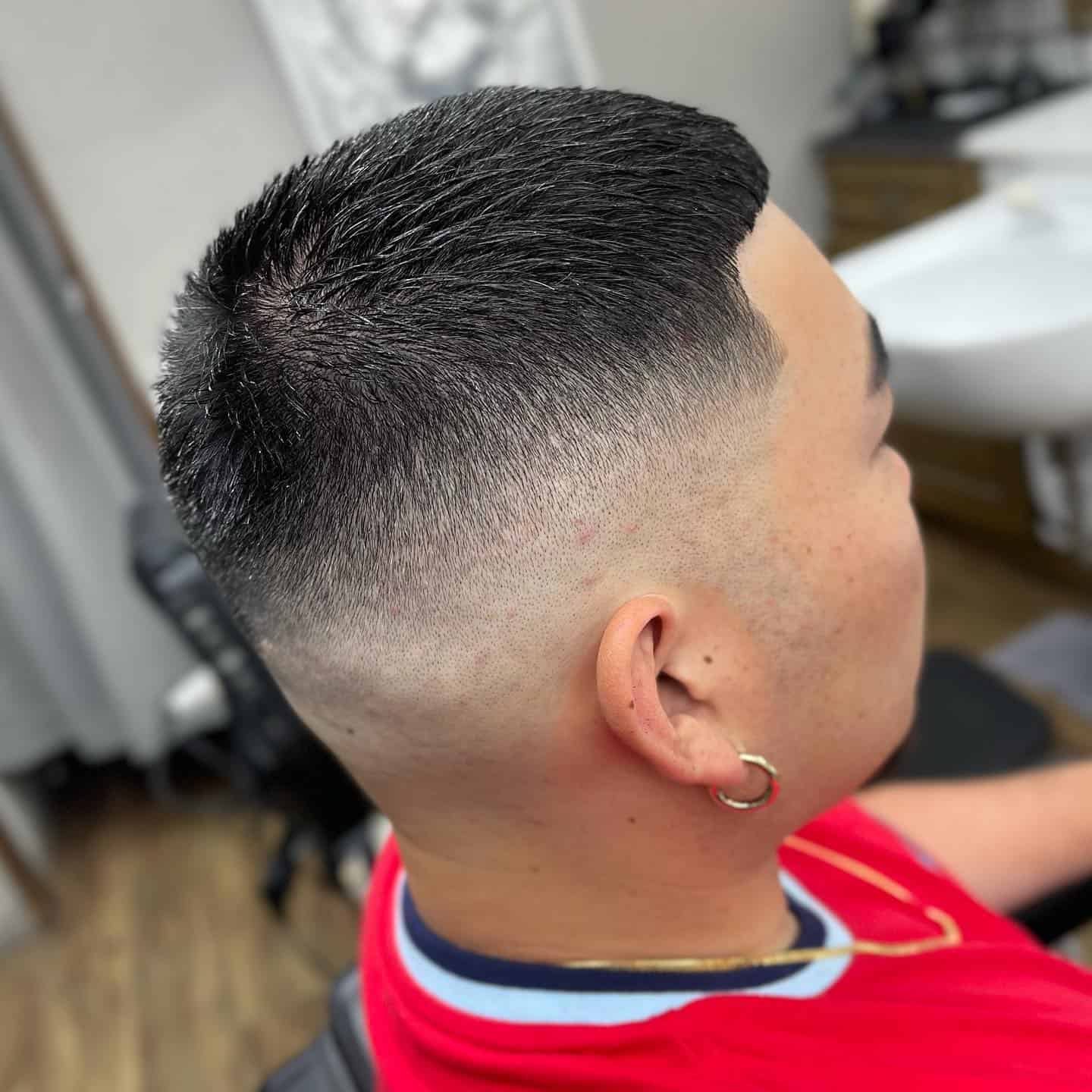 osaka fade cut with pomade