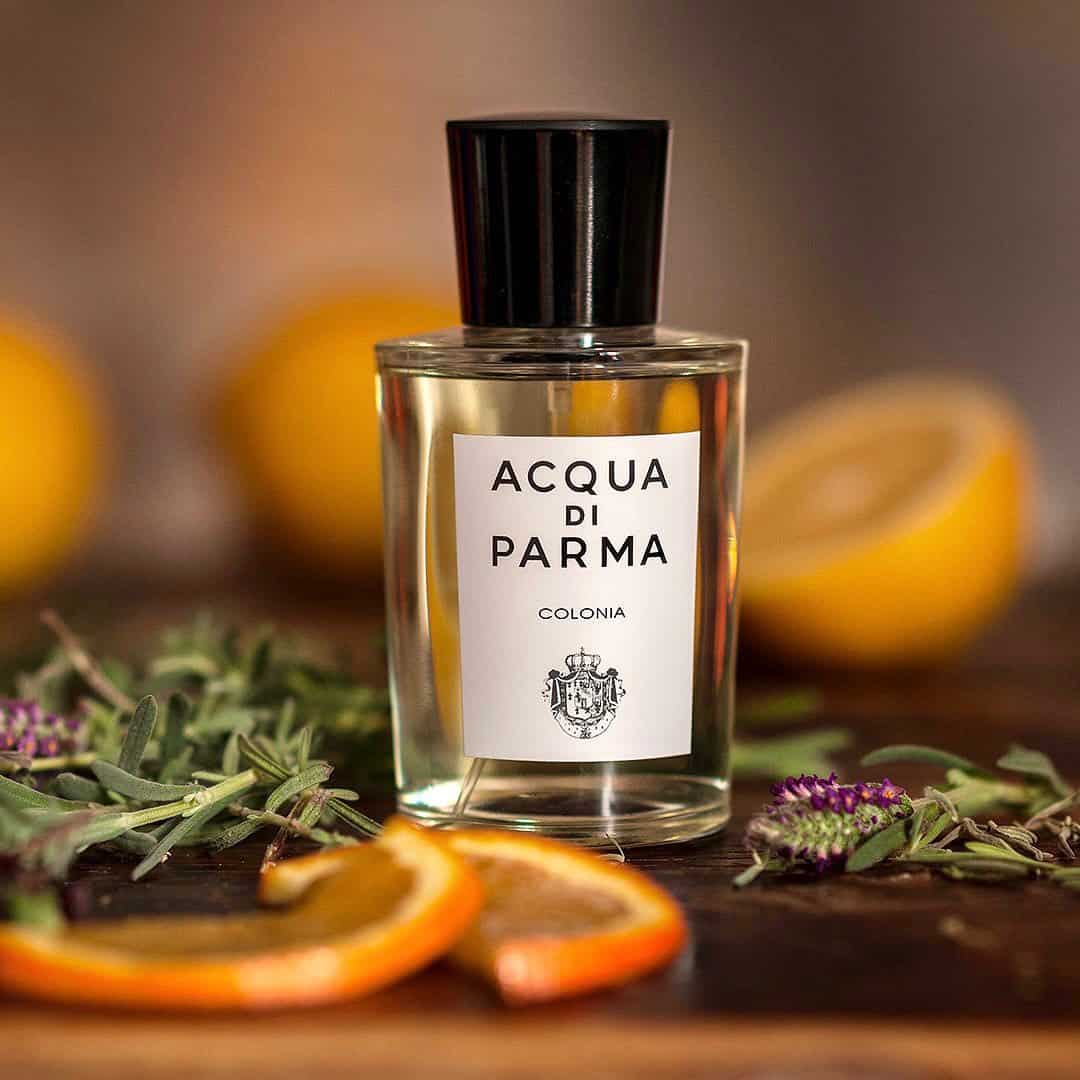 a bottle of colonia by acqua di parma