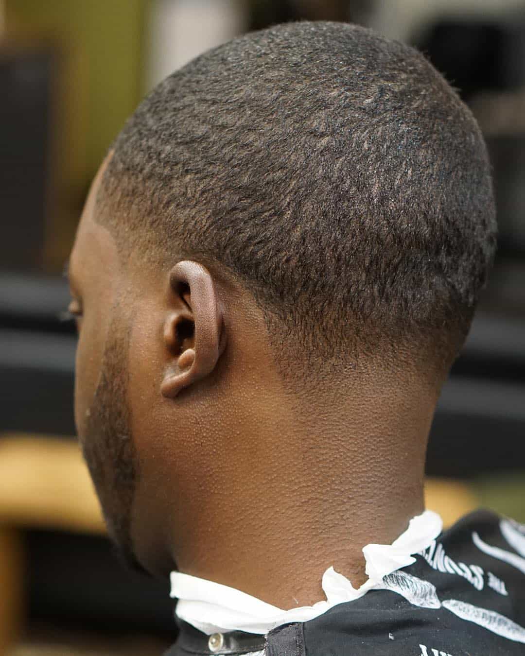 number 2 against the grain with skin taper haircut