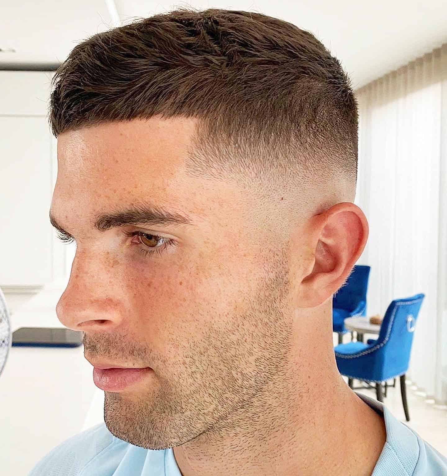 man with a fresh clean haircut