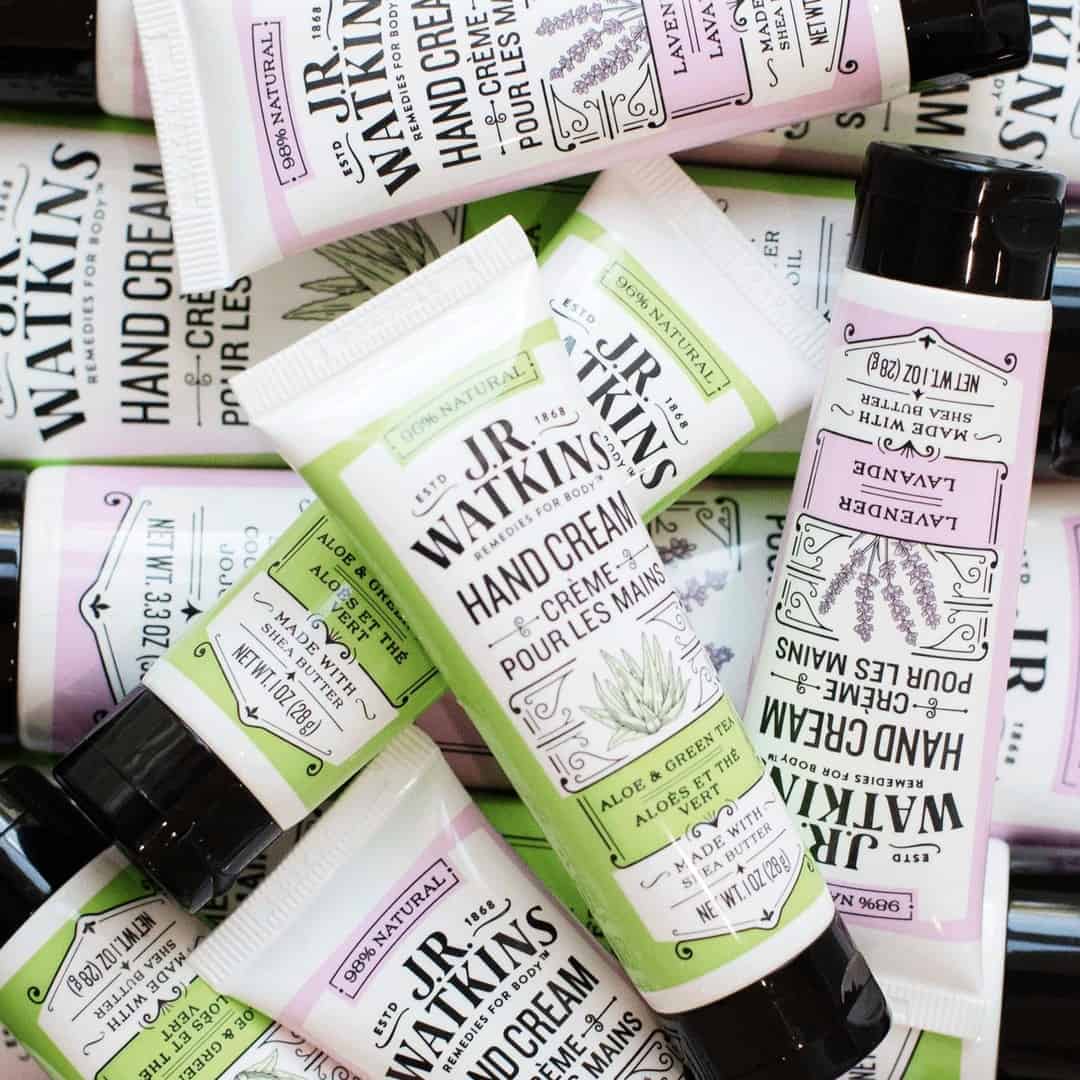 tubes of j.r. watkins hand cream