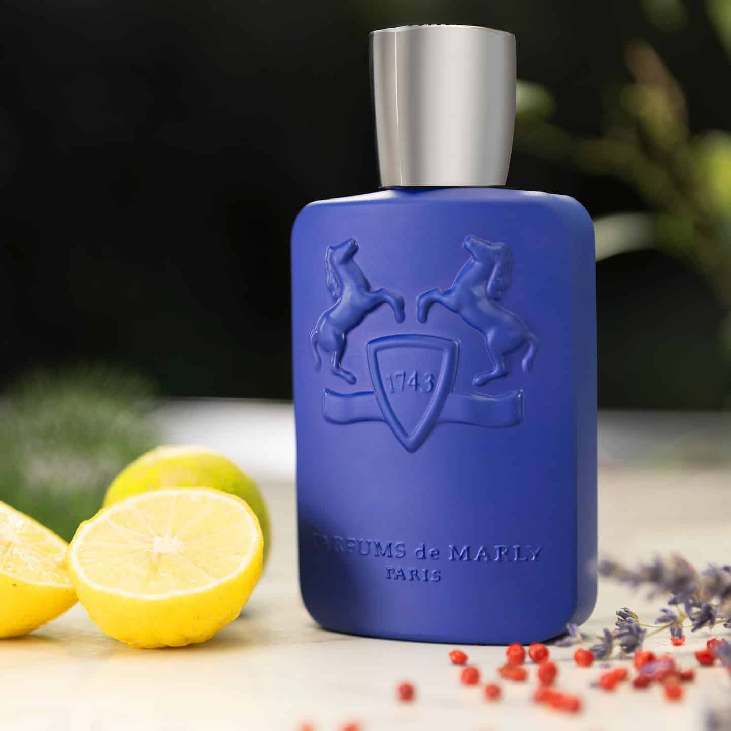 a bottle of percival by parfums de marly