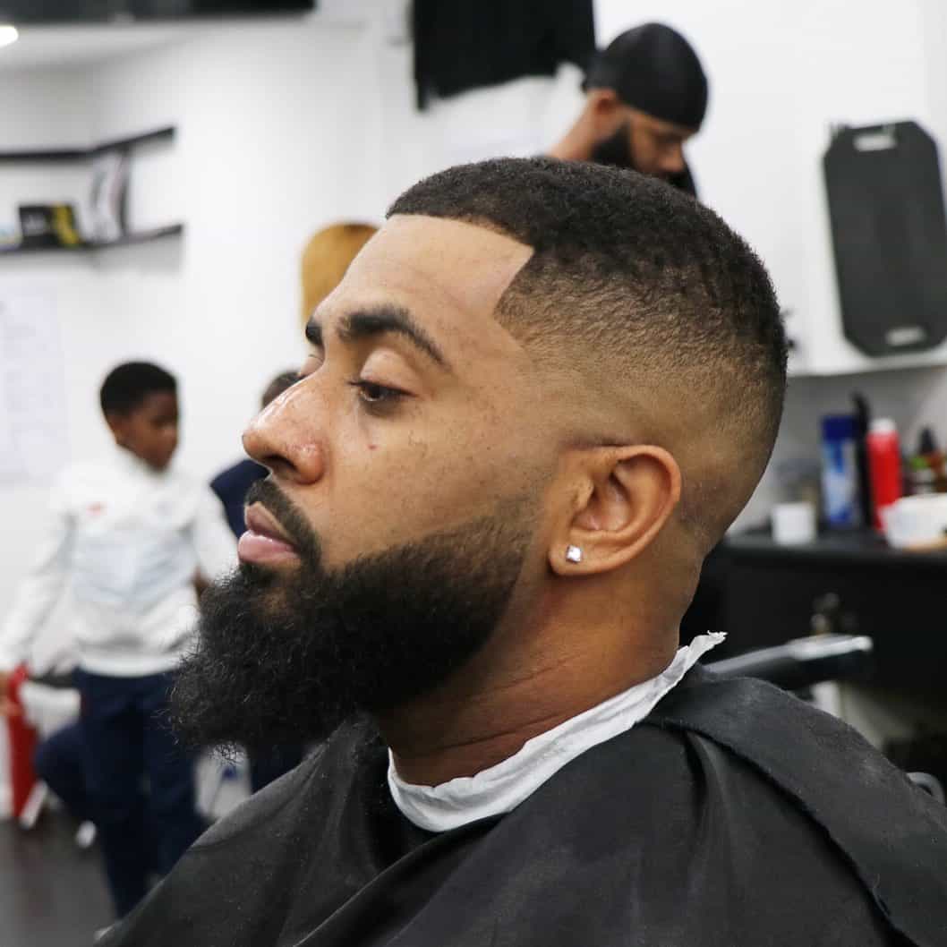 number 2 with the grain and skin fade haircut