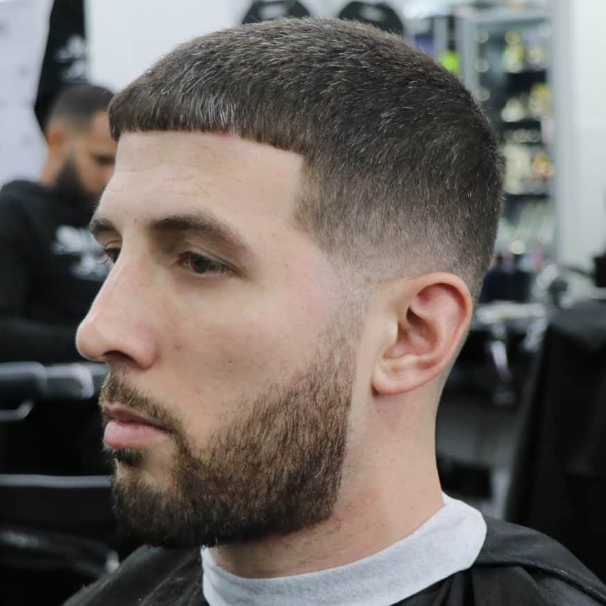 number 4 haircut against the grain