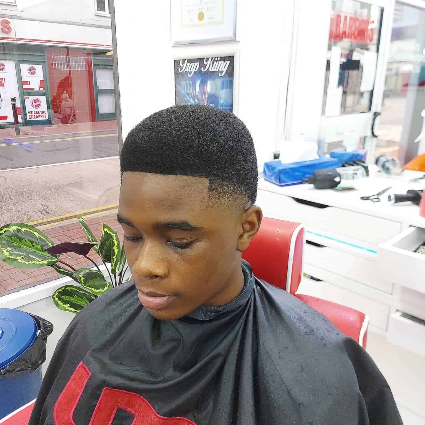 number 6 taper fade haircut