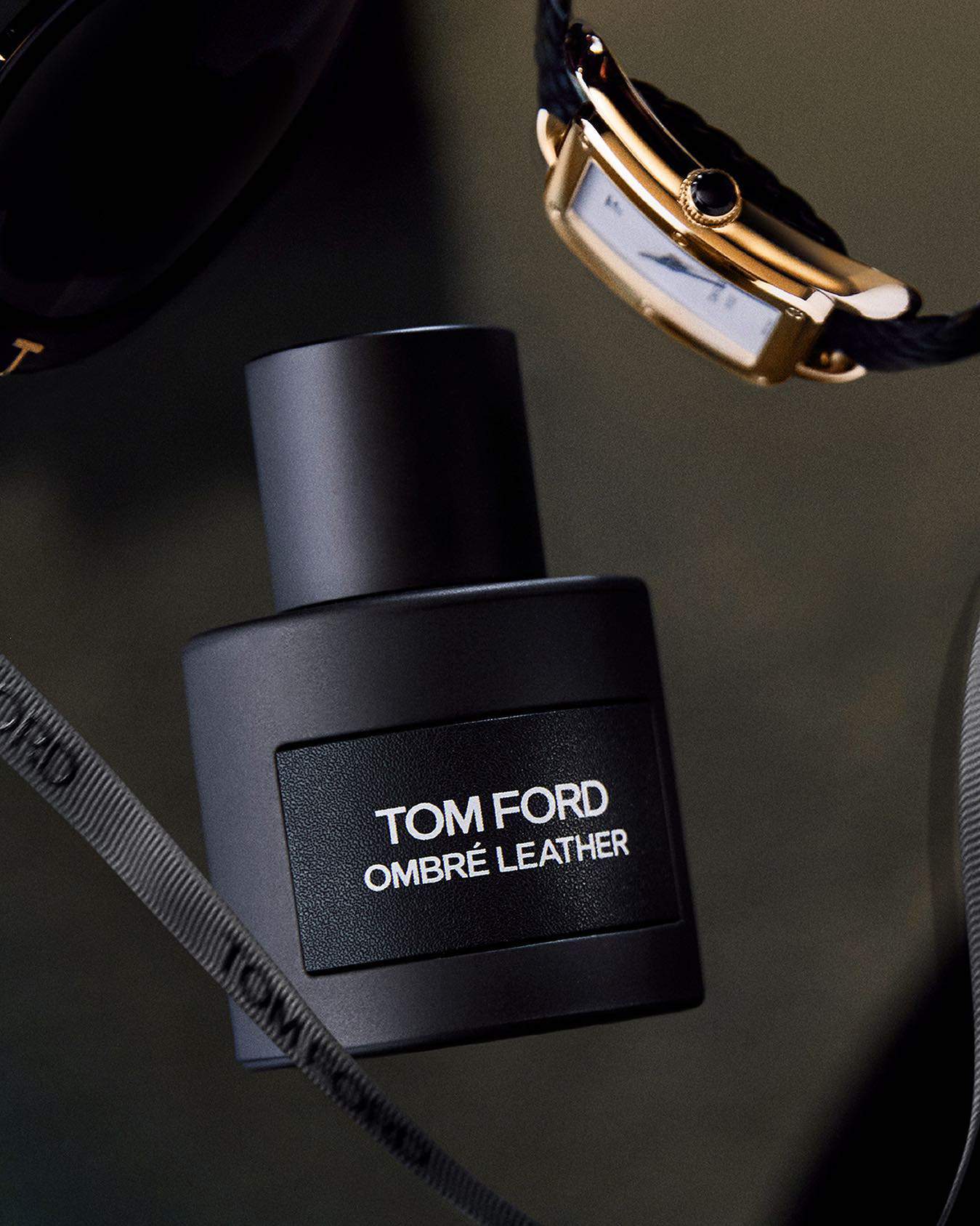 a bottle of ombre leather by tom ford