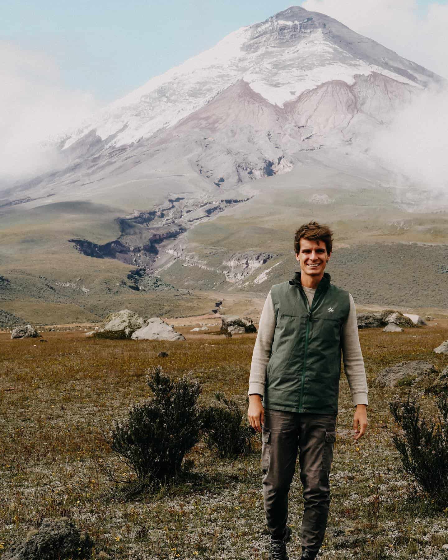 man enjoying the view at a national park
