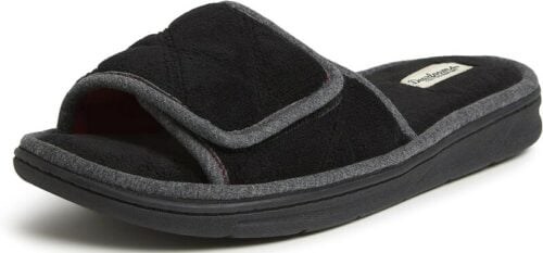 Dearfoams Adjustable Slide Slippers